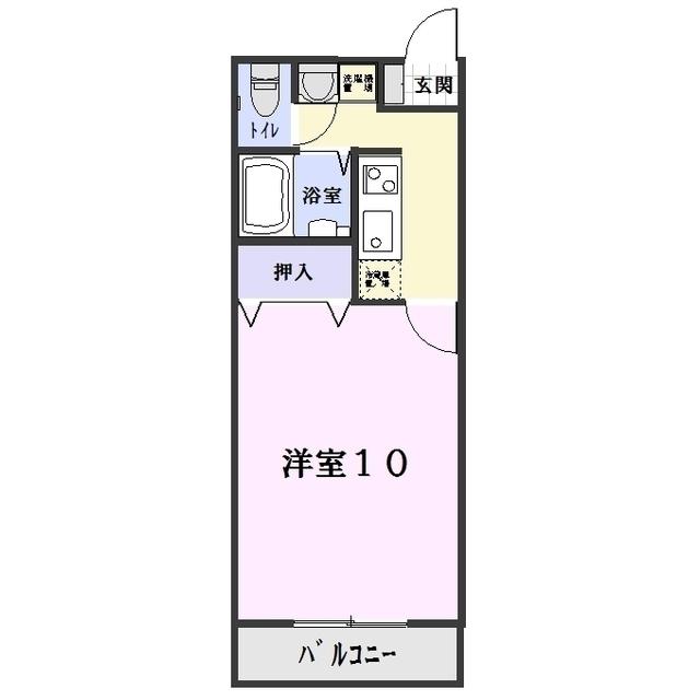 リバティー中川(1K/1階)の間取り写真