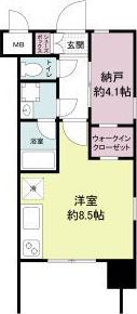 レジディア新大阪(1K/13階)の間取り写真