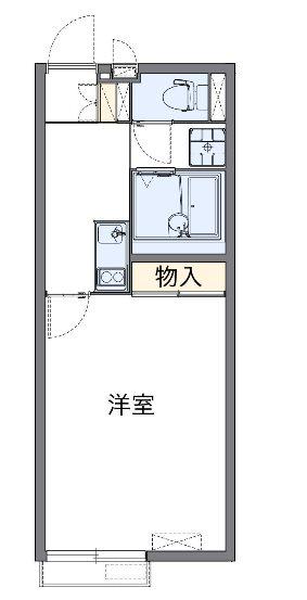 セレーネ(1K/2階)の間取り写真