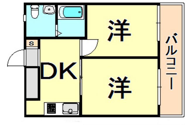 立花アネックス(2DK/3階)の間取り写真