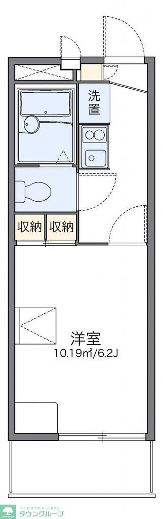 レオパレス桂(1K/2階)の間取り写真