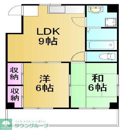 ブッシュクローバー(2LDK/1階)の間取り写真