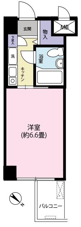 メゾンドール西荻窪(1K/1階)の間取り写真