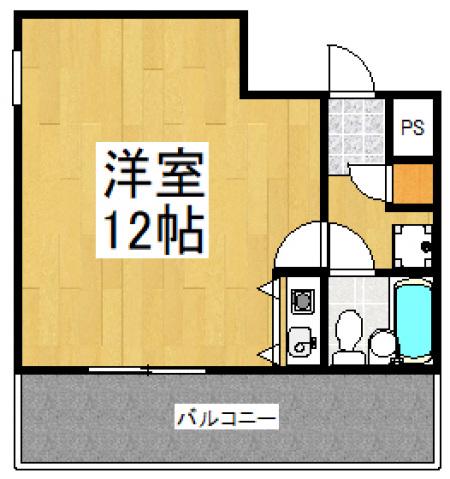 MAC久米川コート(ワンルーム/5階)の間取り写真