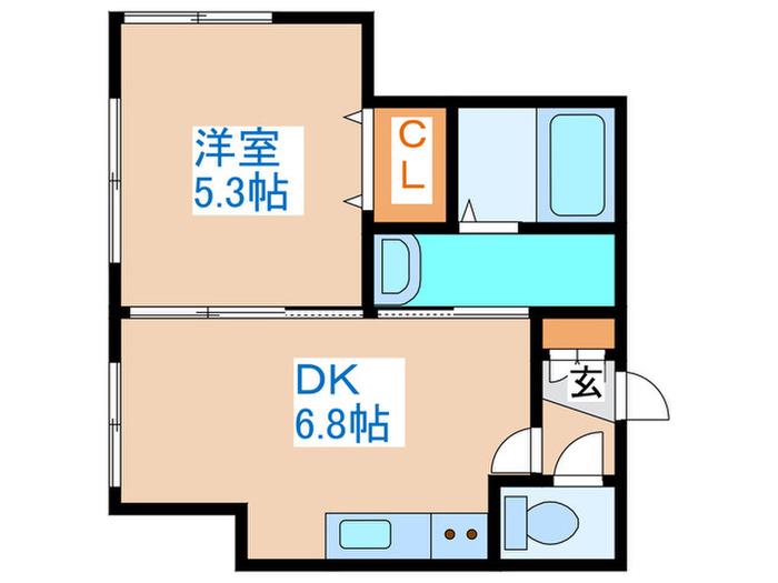PRESENCE S20(1DK/4階)の間取り写真