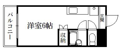 メゾンハウスII(1K/3階)の間取り写真