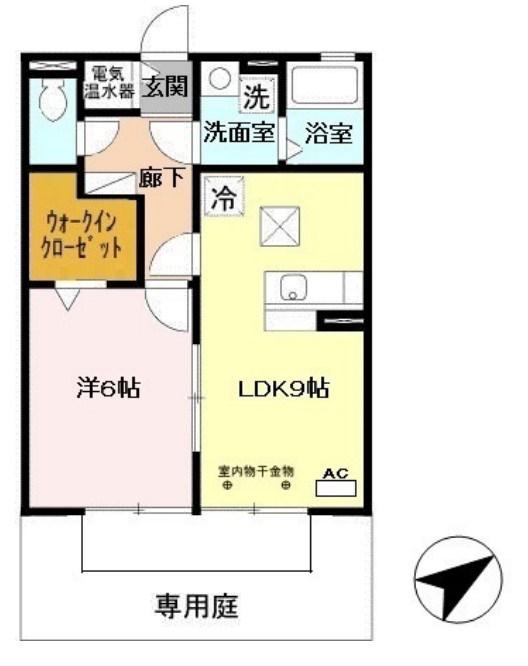 グランフォート(1LDK/1階)の間取り写真