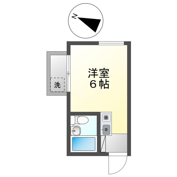 シティライフ八事(ワンルーム/1階)の間取り写真