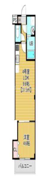 CHARMANT MAISON(1LDK/1階)の間取り写真