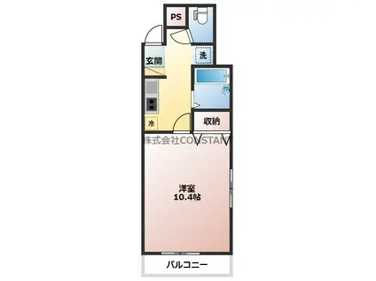 メゾン南昭和(1K/5階)の間取り写真