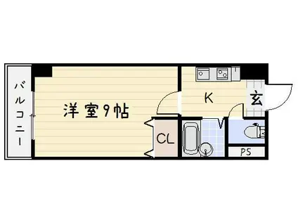 NO.35サーファーズプロジェクト2100小倉駅(1K/10階)の間取り写真