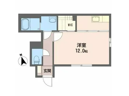 シャーメゾンSII(ワンルーム/1階)の間取り写真