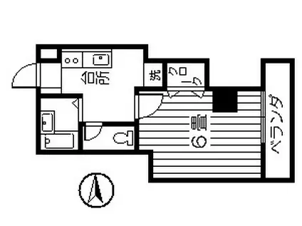 リバーロードマンション(1K/3階)の間取り写真
