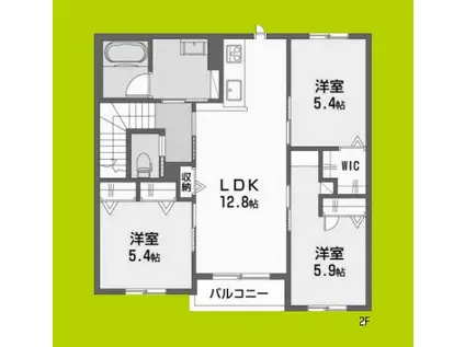 シャーメゾンプレミアス(3LDK/2階)の間取り写真