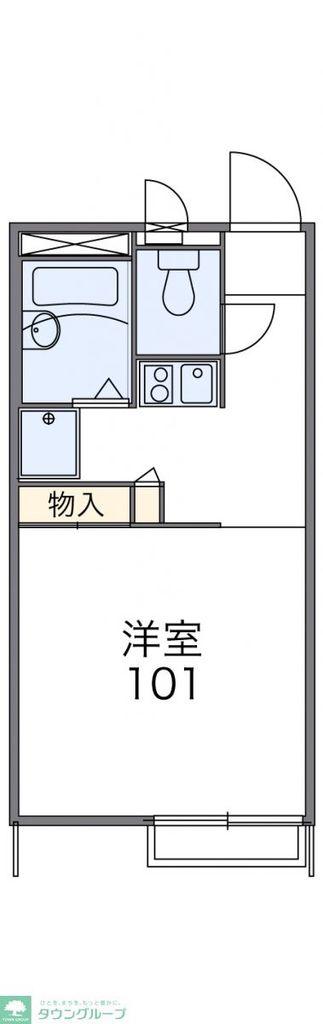 レオパレスヴィラージュ(1K/1階)の間取り写真