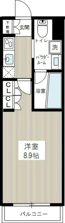 AXAS南蒲田アジールコート 2階階 間取り