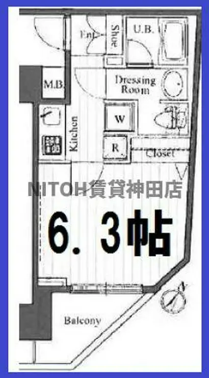 T&G神田マンション 3階階 間取り