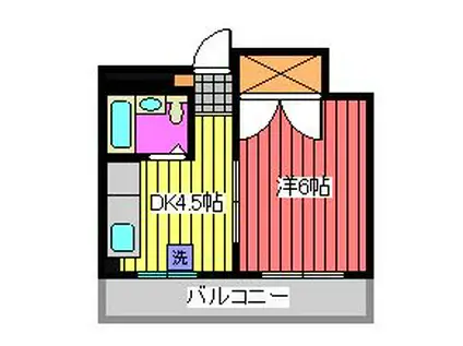 アドリームZEN(1DK/3階)の間取り写真