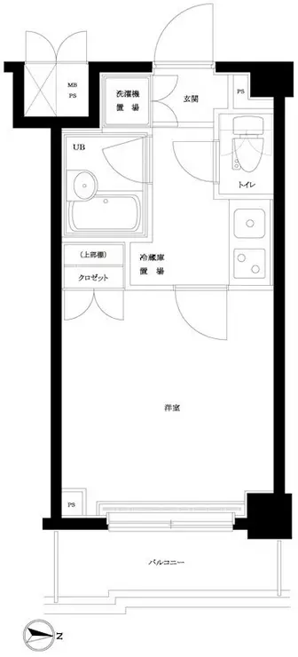 ルーブル南品川 8階階 間取り