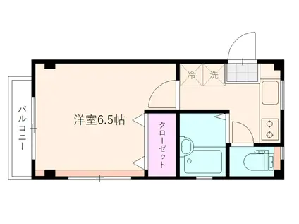 LA BELLE MAISON(1K/1階)の間取り写真