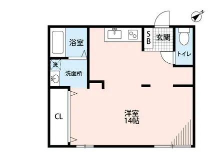 ミユキパレス(ワンルーム/2階)の間取り写真
