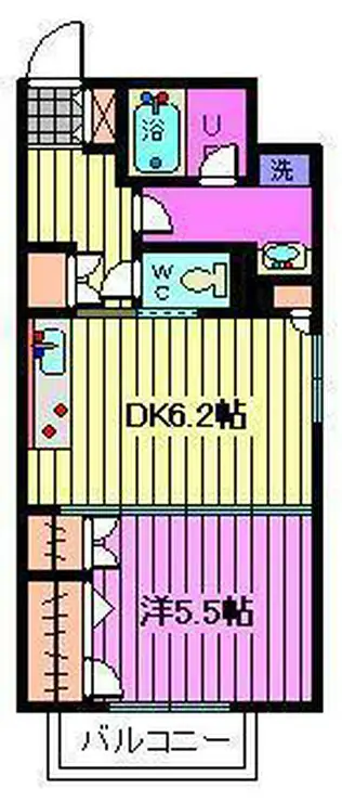 日神デュオステージ北浦和 8階階 間取り