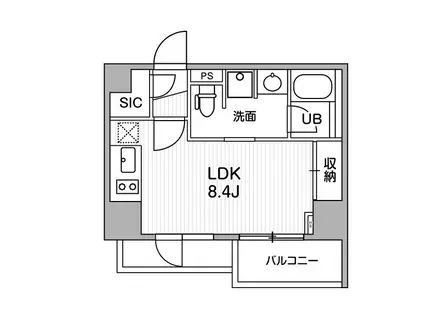 シーズンフラッツ大井町(ワンルーム/3階)の間取り写真