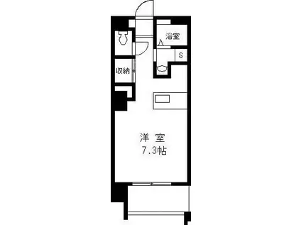 HISTORY(ワンルーム/6階)の間取り写真