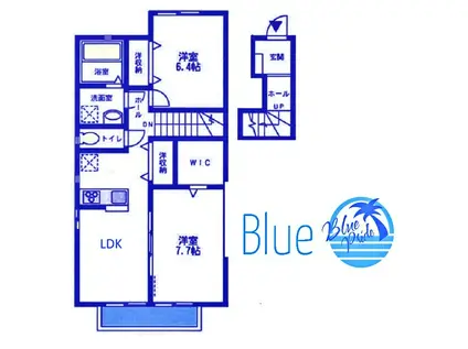 ラル一チェ(2LDK/2階)の間取り写真