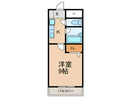 メゾンアイレス2(1K/1階)の間取り写真