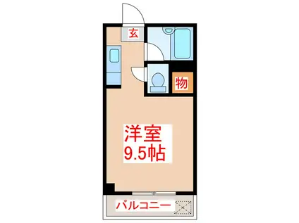 ABITARE TANIYAMA(ワンルーム/5階)の間取り写真