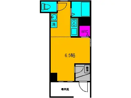 FM北沢(1K/1階)の間取り写真