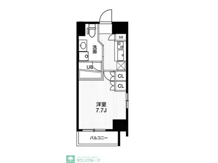 N-STAGE 板橋本町アジールコート(1K/5階)の間取り写真