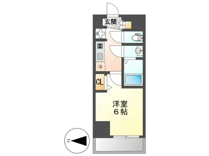 MAXIV名古屋(1K/11階)の間取り写真