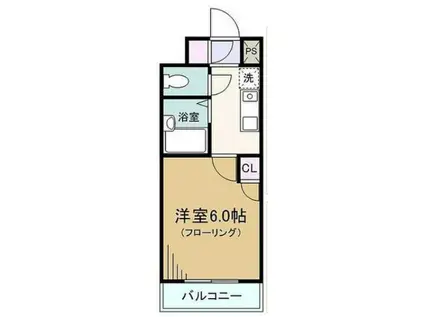 スカイコート新宿落合第6(1K/4階)の間取り写真