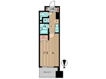 エルヴァージュ神田神保町/メディカルモール神田神保町(1K/10階)の間取り写真