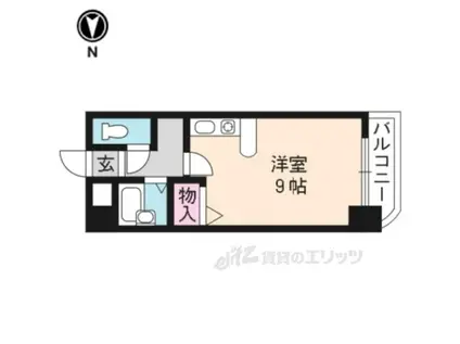 サンホワイト葛野(1K/2階)の間取り写真