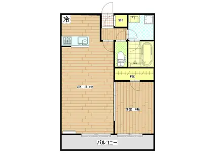 サン・ラズリ(1LDK/2階)の間取り写真
