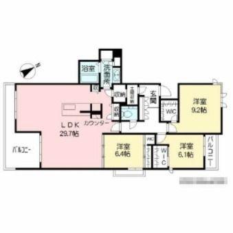 MASTメゾン小倉宇佐町(3LDK/2階)の間取り写真