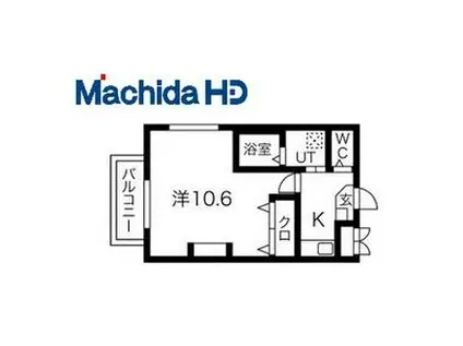 エヌエムサンカンテキャトフC棟(1K/1階)の間取り写真