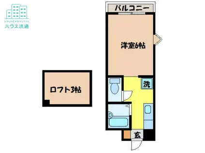 フェニックスガーデン(ワンルーム/8階)の間取り写真