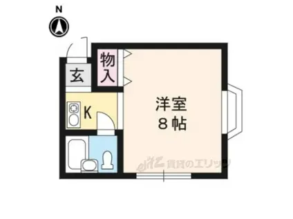 ピノハウス(1K/2階)の間取り写真