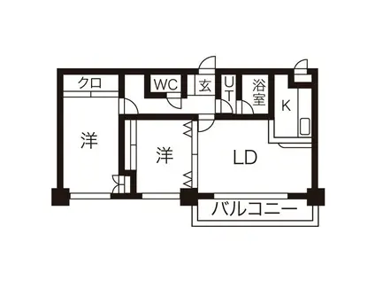ASKAM・S17(2LDK/5階)の間取り写真