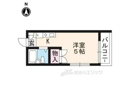 レオパレスドルフィン(1K/2階)の間取り写真