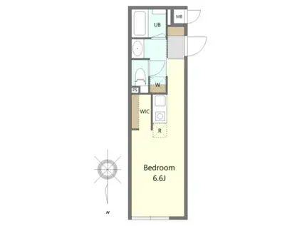 ショウケン ヴィラ玉川学園2(ワンルーム/1階)の間取り写真