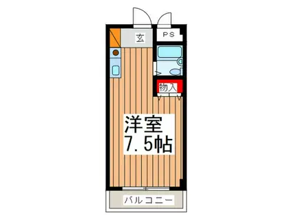 サンパレス宮代(ワンルーム/3階)の間取り写真