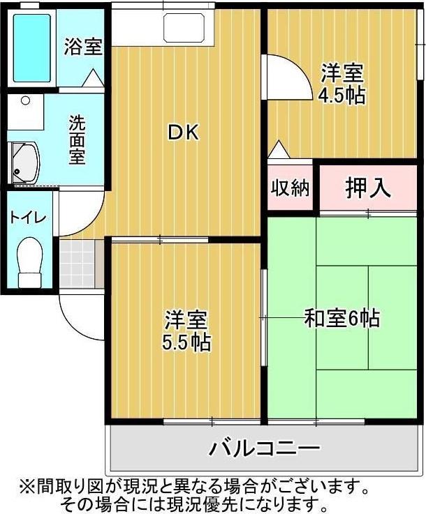 ＪＲ東海道本線 焼津駅 徒歩29分 2階建 築28年(3DK/1階)の間取り写真