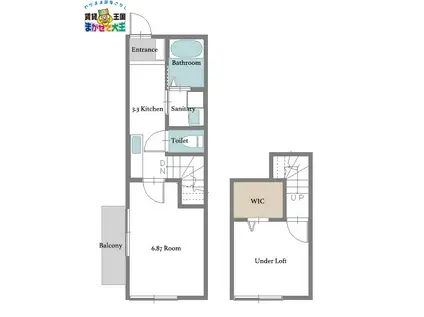 リサ千歳(1K/1階)の間取り写真