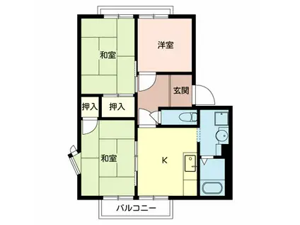 メゾン・ド・スワ(3K/1階)の間取り写真