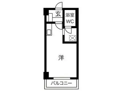 うなばらマンション2(ワンルーム/4階)の間取り写真